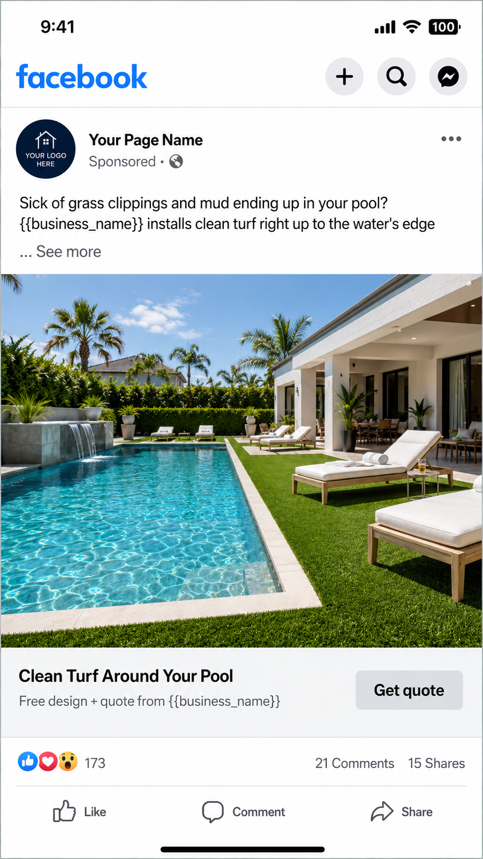 Pool areas