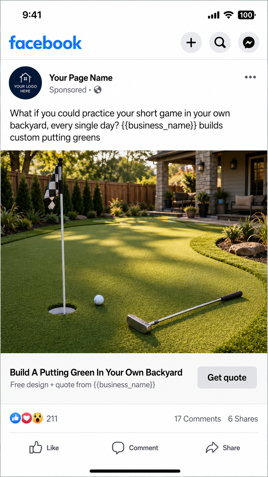 Putting greens